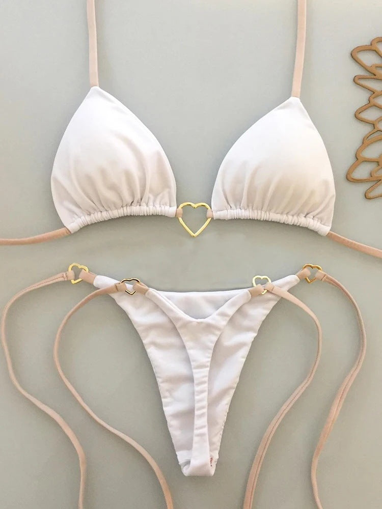 New Solid Color Bikini Low Waist