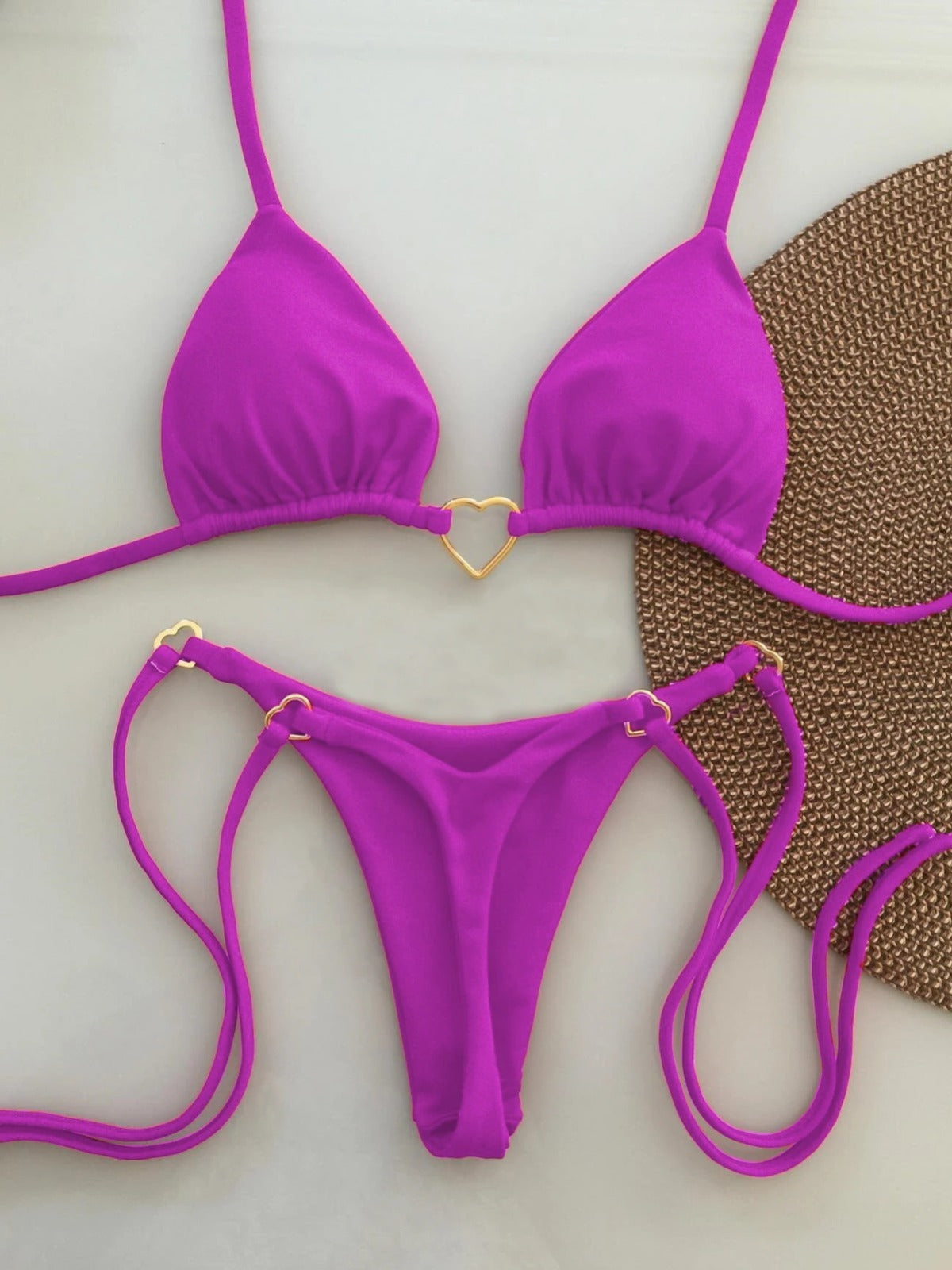 New Solid Color Bikini Low Waist