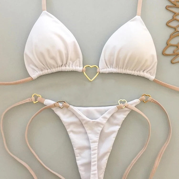 New Solid Color Bikini Low Waist
