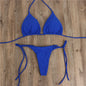 2pcs Lace-up Adjustable Bikini