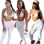 Mesh Bikini Cutout Trouser Set