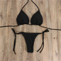 2pcs Lace-up Adjustable Bikini