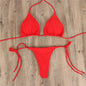 2pcs Lace-up Adjustable Bikini