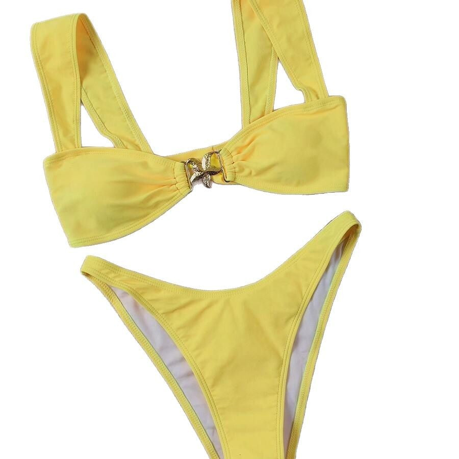 Cross-border Swimsuit Metal Decoration Bikini