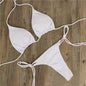 2pcs Lace-up Adjustable Bikini