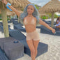Mesh Bikini Cutout Trouser Set