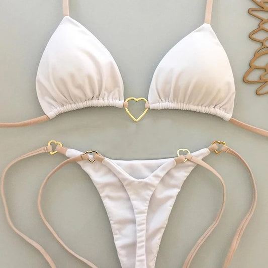 New Solid Color Bikini Low Waist