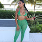 Mesh Bikini Cutout Trouser Set
